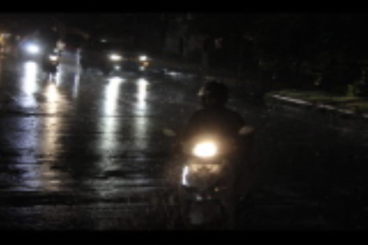 The heat tormented the whole day, relief came from heavy rain at night