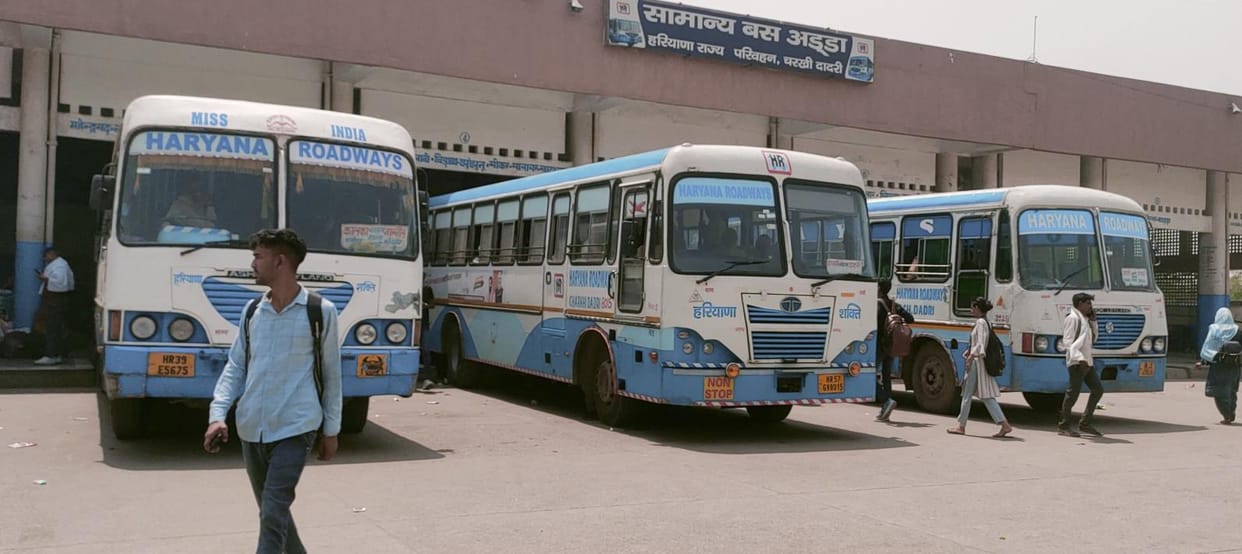 Waiting for new buses to join the roadways fleet