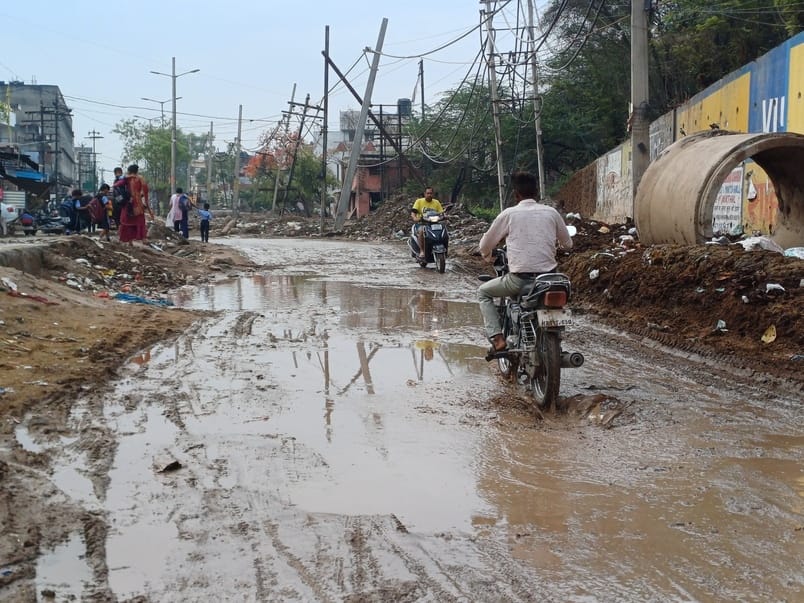 Power failure due to rain and strong winds