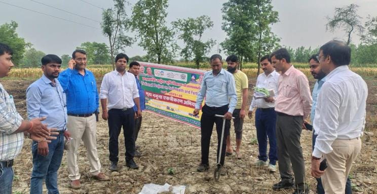 Soil from the fields of 9539 farmers was tested during a campaign