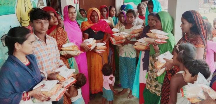 Nutritious food distributed to pregnant women and adolescent girls