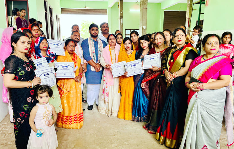Certificates distributed to women trainees