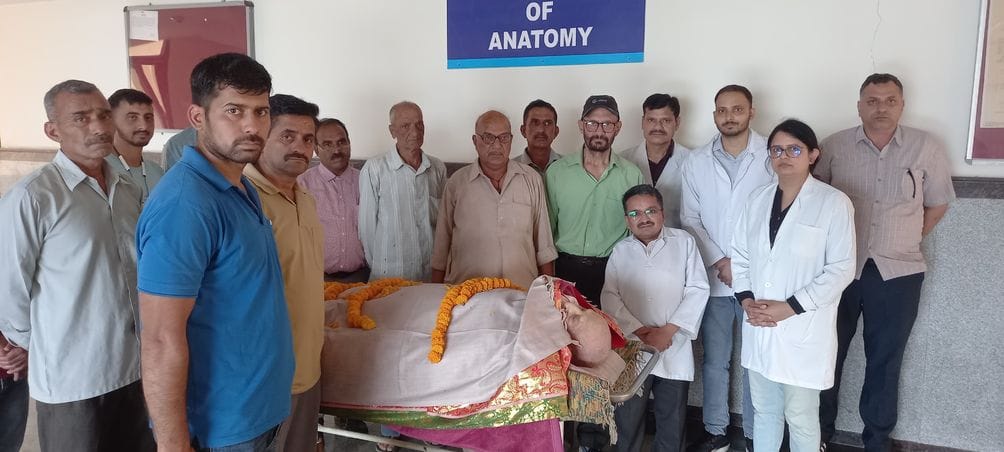 Medical College Nerchowk received two bodies of registered donors