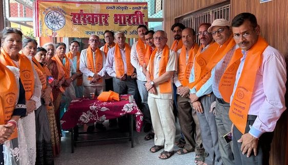 Ashok Kumar Saxena became the district president of Sanskar Bharti