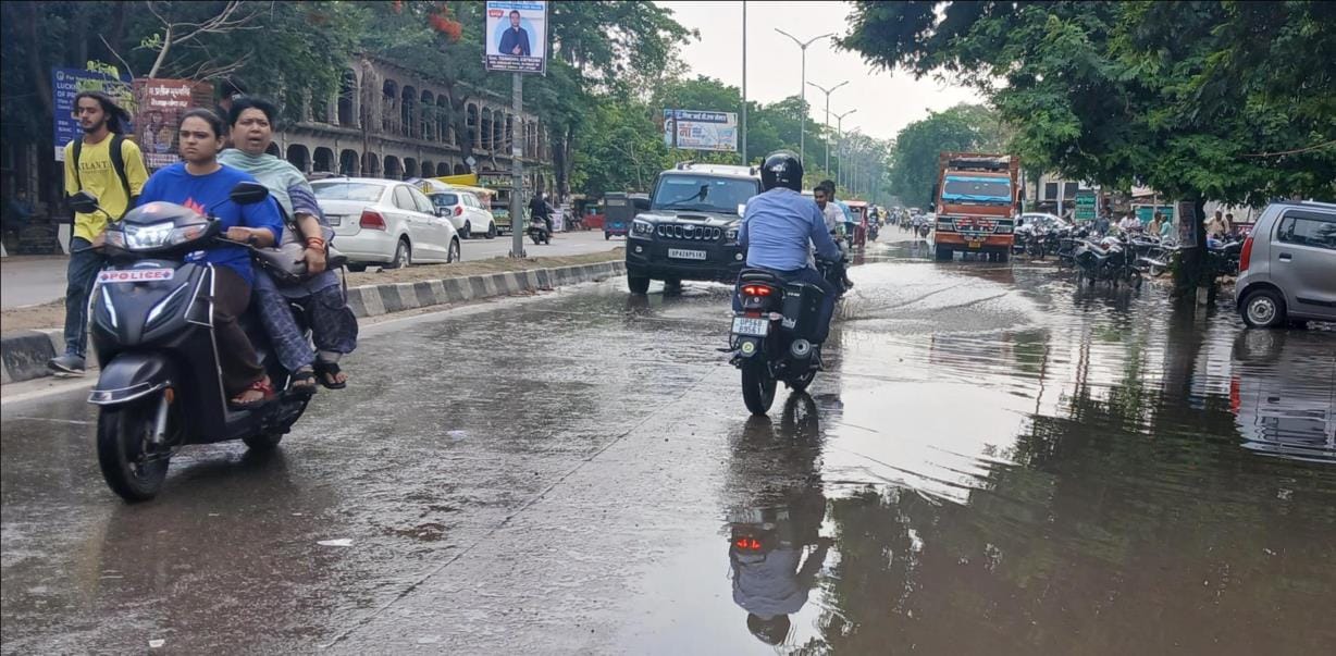 Drizzle and heavy rain somewhere