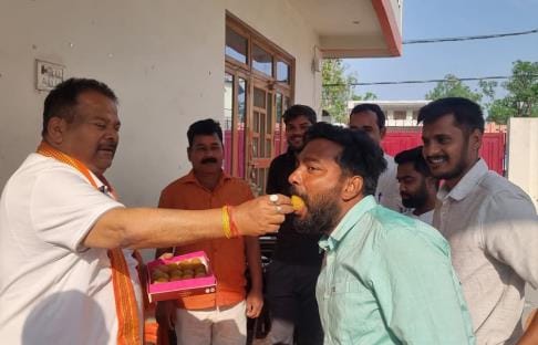 Celebrations on army's action... crackers burst, sweets distributed