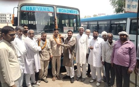 Bus service started in the afternoon on rural routes connecting four assembly constituencies