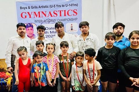 Anant won gold in gymnastics under-14 championship