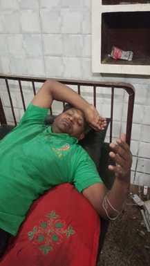 Fire broke out in the police station's storehouse, constable burnt