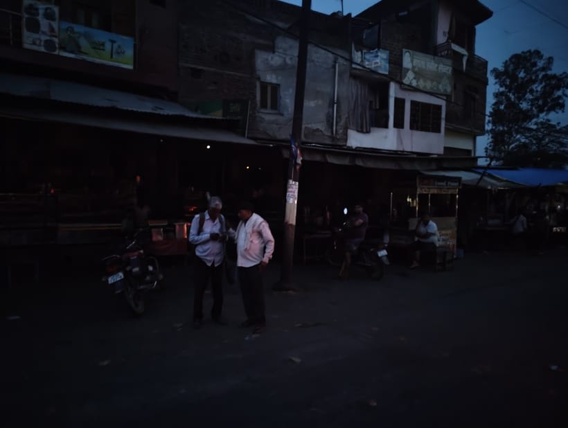 Black out was done by switching off the lights of houses and establishments