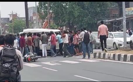 Bolero overturned near Purva intersection