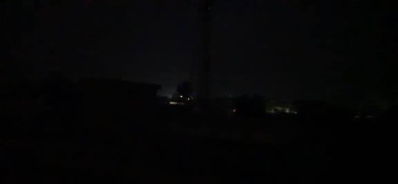 Lights remained on in half the city, blackout was seen in villages