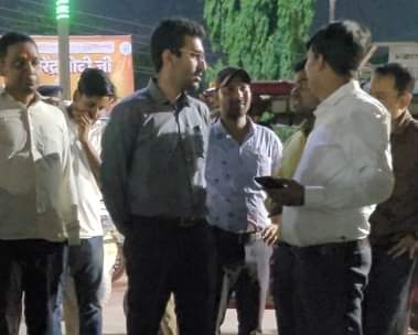 आरएन शाह चौक पर एसडीओ