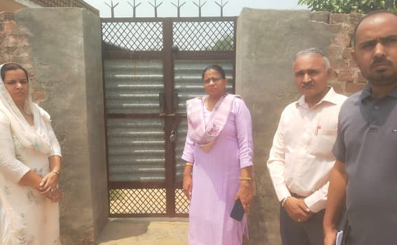 Two kids play schools were closed in Uchana Kalan