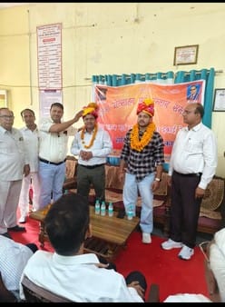 Ankit who was successful in UPSC exam was honored