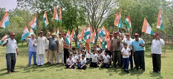 Excitement from the action, tricolor hoisted