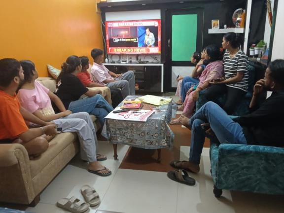 People glued to TV after hearing news of attack on Pakistan, checking of vehicles started