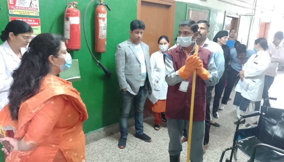 The team checked the 'health' of Regional Hospital Mandi