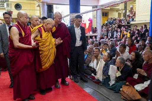Prayers for the long life of Tibetan spiritual leader Dalai Lama