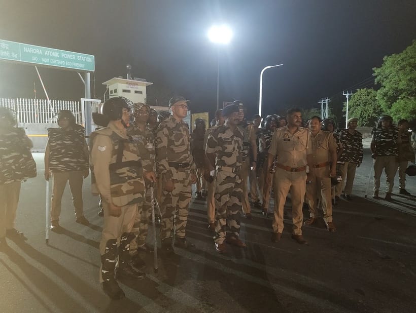 Seeing the increasing tension, security has been increased around NAPS and THDC