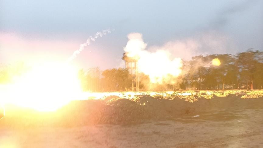 Rehearsal of security and alertness in war conditions