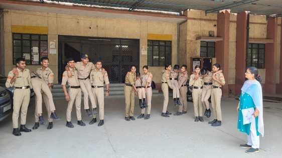 Mock drill practice of NCC cadets took place in colleges