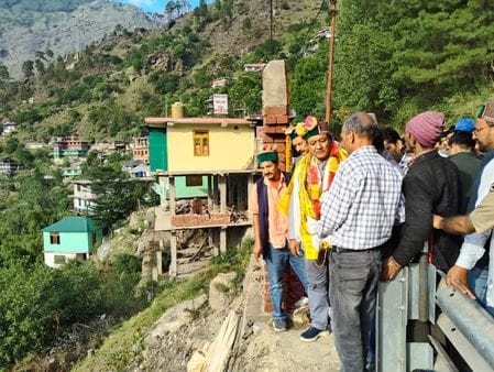 The minister laid the foundation stone of the Panchayat house in Naura
