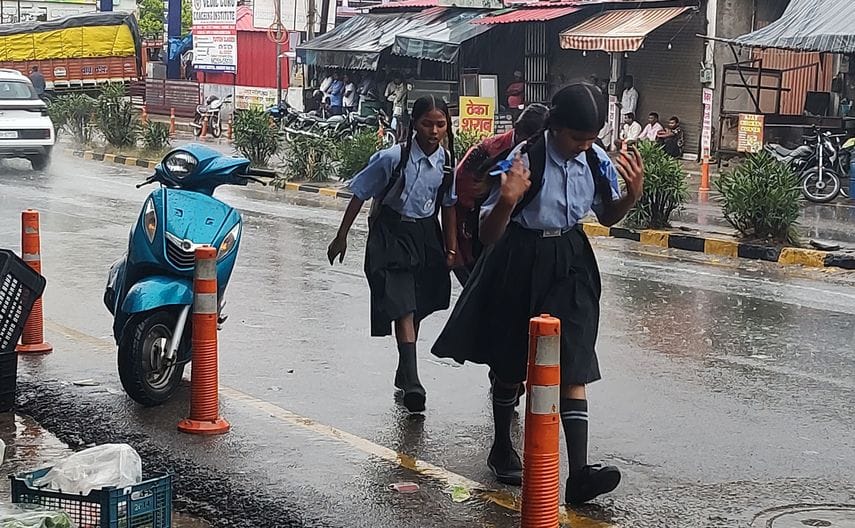 Weather becomes pleasant due to rain, relief from extreme heat