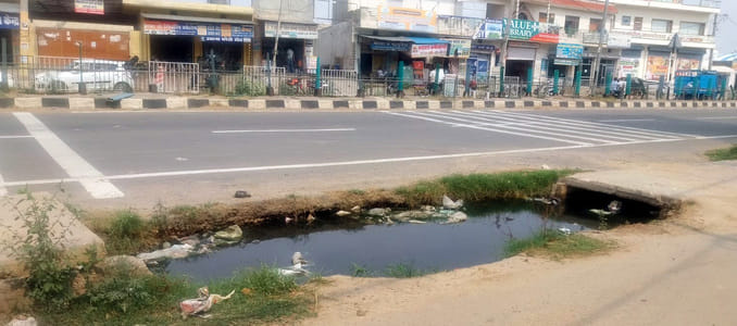 Drains made for water drainage are not being cleaned