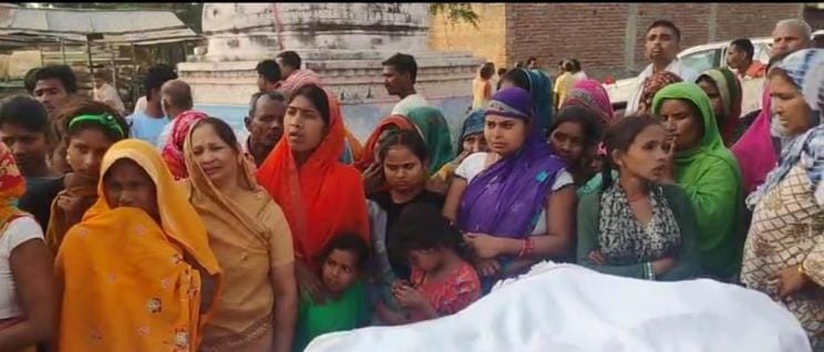 Jamuna Prasad broke down after seeing the bodies of his three daughters, son-in-law and two granddaughters
