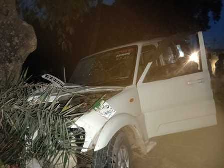 Two people died in a collision between a car and a bike
