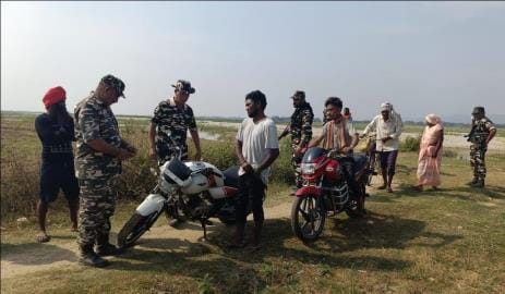 Vigilance increased on the border in Shravasti