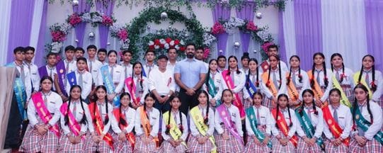 Archit Chaudhary was chosen as the Head Boy and Aarushi Sharma as the Head Girl