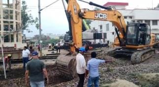 Trains stopped due to protection plate launching