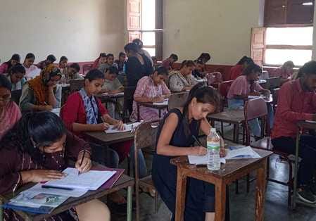 Semester examinations begin in Degree College, emphasis on transparency