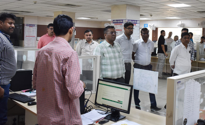 DC inspected and gave strict instructions to the departments