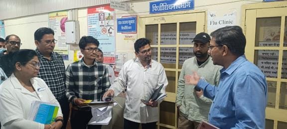 DM did a surprise inspection of the district hospital
