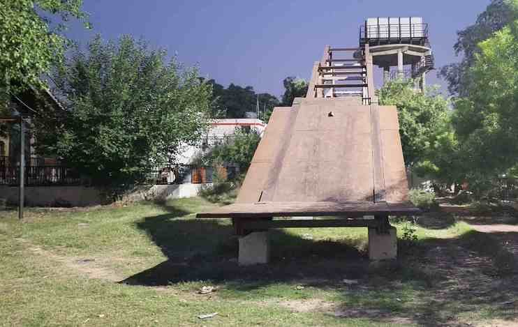 Construction of foot over bridge at the railway station started two and a half years ago but it is incomplete, passengers are troubled