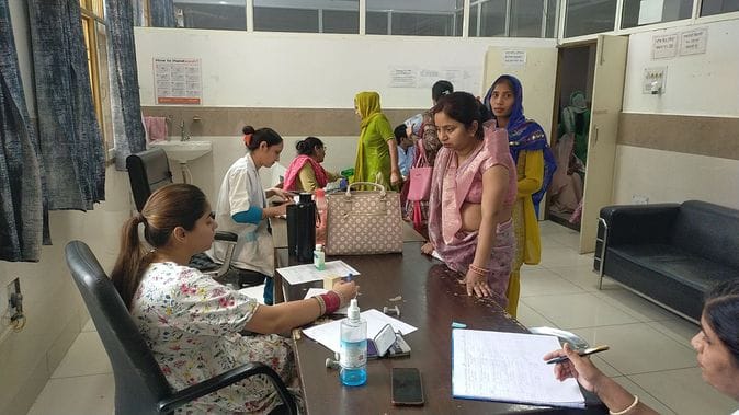 110 women got themselves examined in the camp