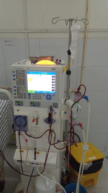 If you want to get dialysis done in the district hospital then wait for your turn