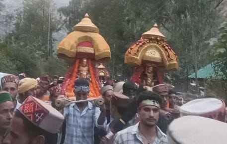 Larji fair started with the arrival of deity Chhamahun