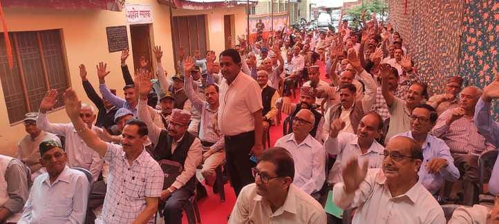 Ramesh again became the president of Ex-Serviceman League Palampur