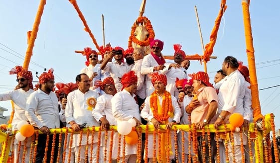 Unveiling of the statue of Maharana Pratap in Ujhani