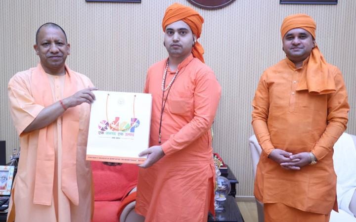 Met UP CM Yogi for Gorakhnath temple