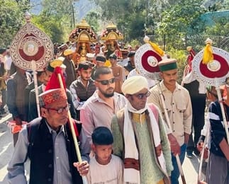 The three-day Larji fair concludes with the return of the deities to the temple