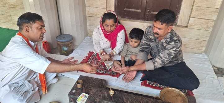 The family converted back to Hinduism from Christianity
