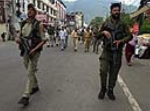Flag March in Katra