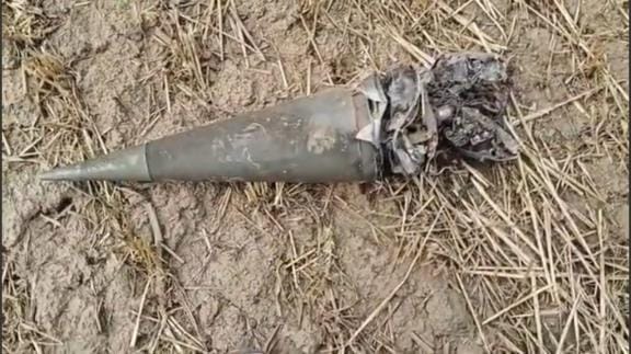 Three pieces of a missile fell within 15 km radius of Sirsa airbase, the front part was seen by a farmer who went to the field
