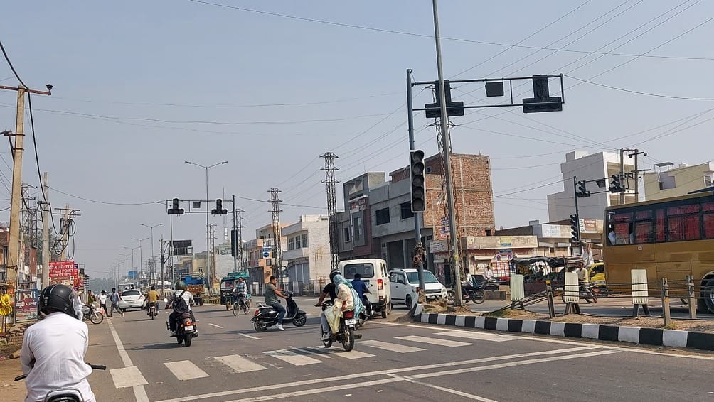 Traffic system collapsed in Narwana