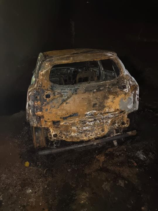 Dispute between two groups in Dhani Pal over election rivalry, one car burnt, one vandalized